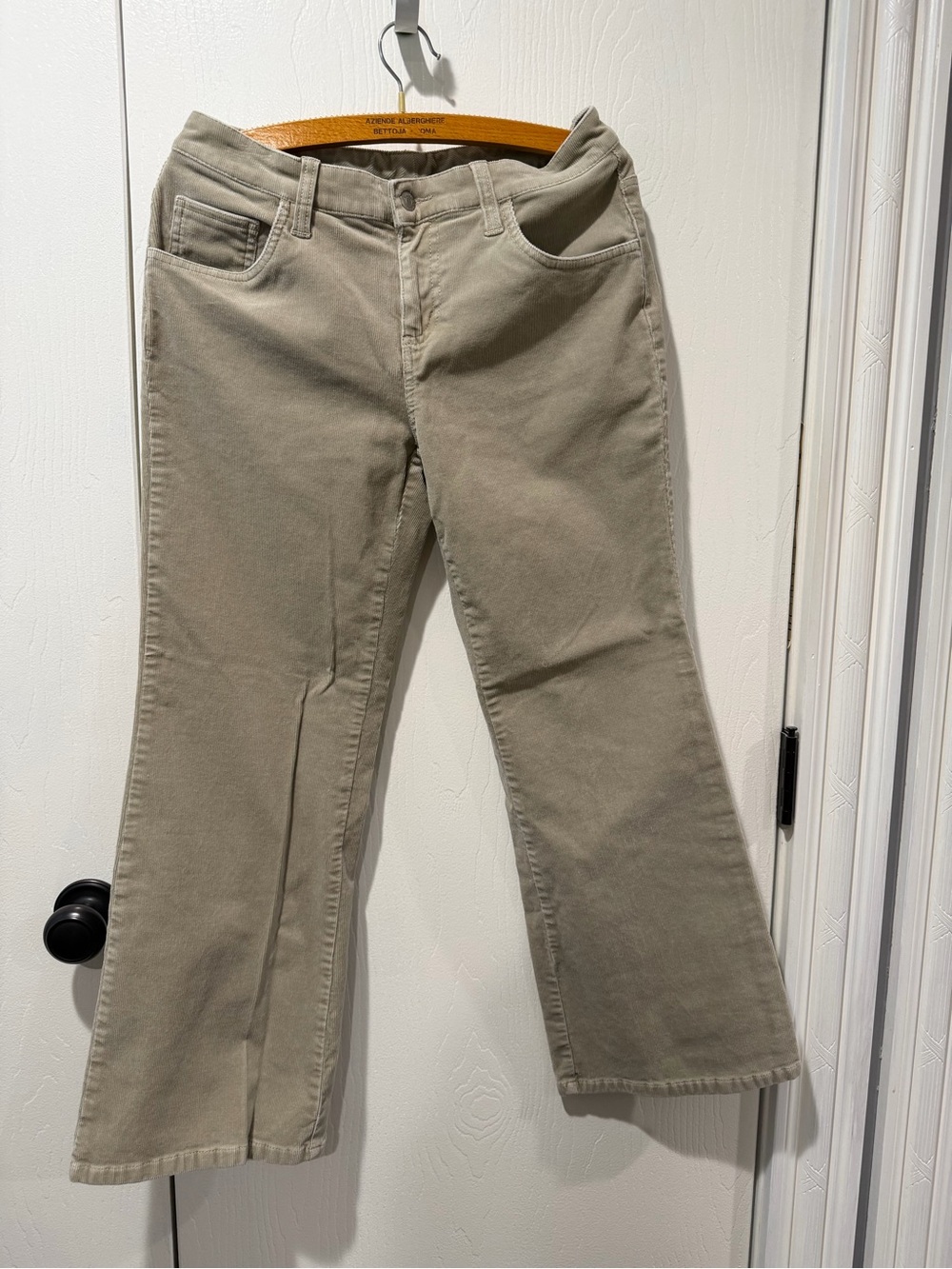 Sonoma Women's Flare Jeans in Khaki Green